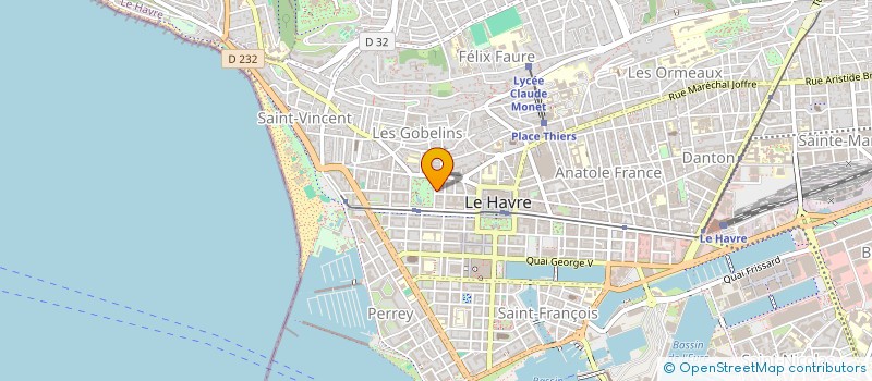 localisation de l'entreprise MADAME ANNE-SOPHIE MARTEL  LE HAVRE