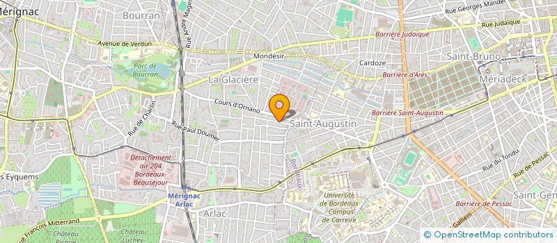 localisation de l'entreprise MADAME ANNE-SOPHIE MARTIN  MERIGNAC