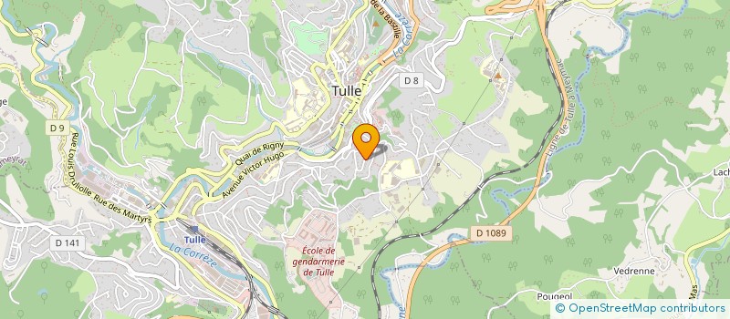 localisation de l'entreprise MADAME ANNE SOPHIE MASSONIE  TULLE