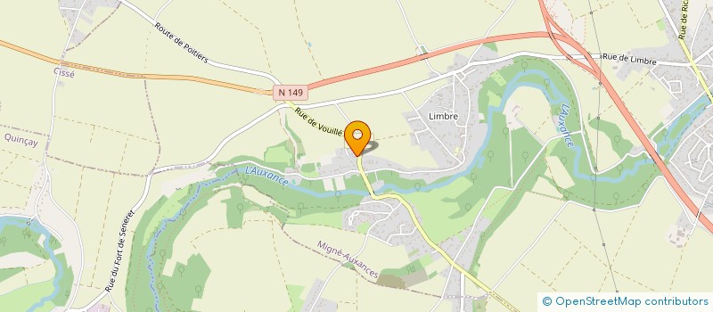 localisation de l'entreprise MADAME ANNE-SOPHIE MENARD  MIGNE-AUXANCES