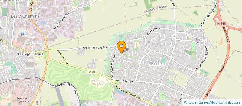 localisation de l'entreprise MADAME ANNE-SOPHIE MICHALLET  CHASSIEU