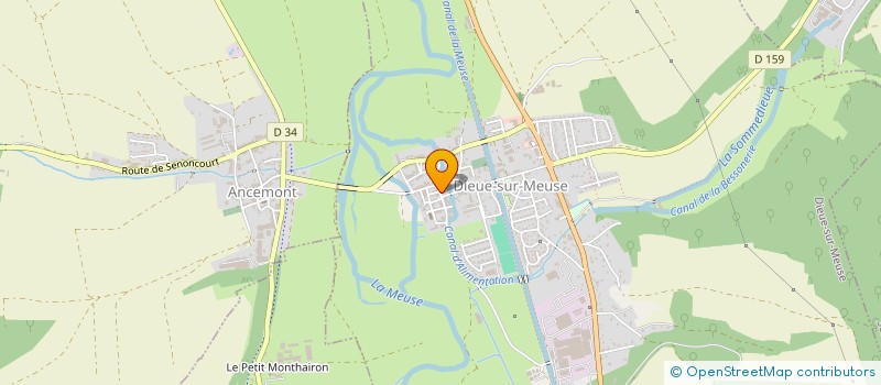 localisation de l'entreprise MADAME ANNE-SOPHIE MICHEL à DIEUE-SUR-MEUSE