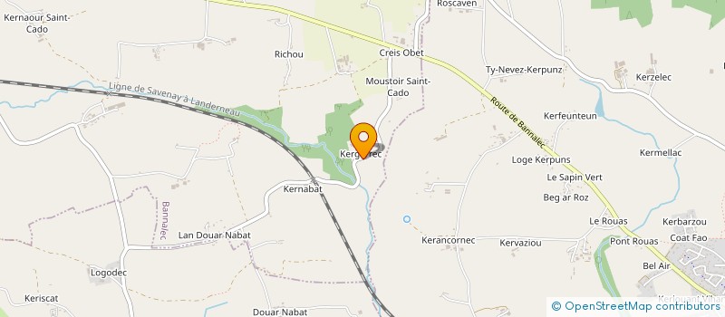 localisation de l'entreprise MADAME ANNE SOPHIE MICHEL  BANNALEC