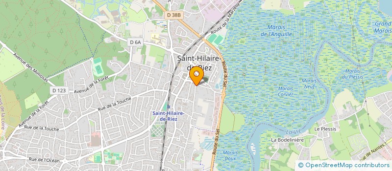 localisation de l'entreprise MADAME ANNE-SOPHIE MIGOT  SAINT-HILAIRE-DE-RIEZ