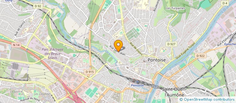 localisation de l'entreprise MADAME ANNE-SOPHIE MIQUEL  PONTOISE