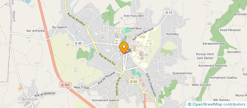 localisation de l'entreprise MADAME ANNE SOPHIE MOTTIN  BEGARD