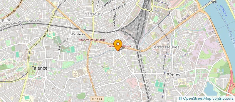 localisation de l'entreprise MADAME ANNE SOPHIE MOUETAUX  LE BOUSCAT