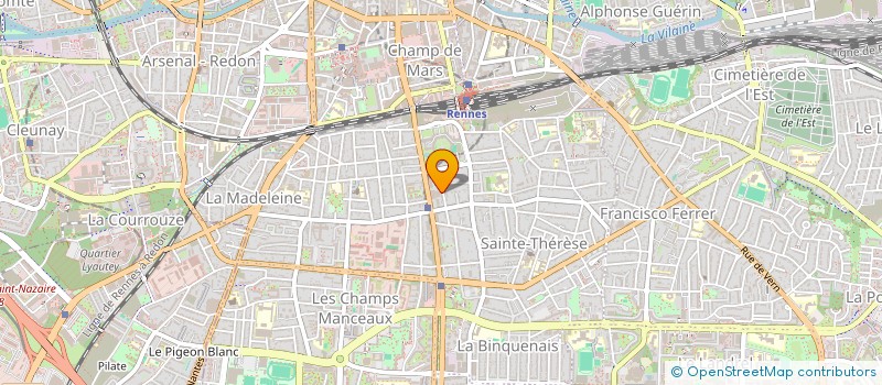 localisation de l'entreprise MADAME ANNE-SOPHIE MOUTIER  RENNES