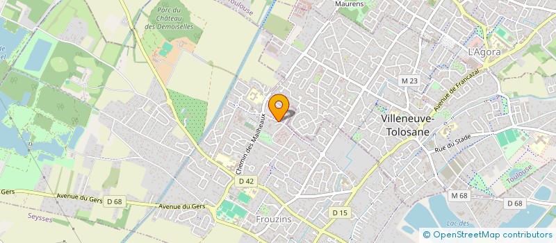 localisation de l'entreprise MADAME ANNE-SOPHIE MOUYSSET  CUGNAUX