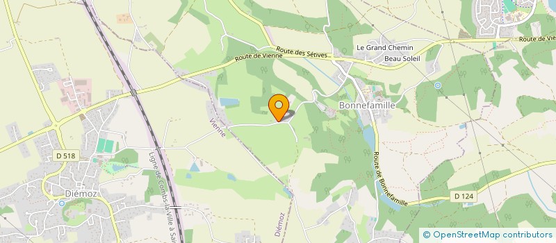 localisation de l'entreprise MADAME ANNE-SOPHIE ODET  BONNEFAMILLE