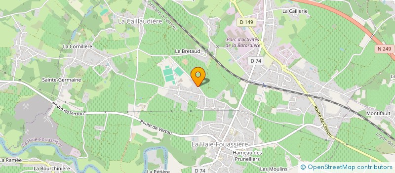 localisation de l'entreprise MADAME ANNE-SOPHIE OILLIC  LA HAIE-FOUASSIERE