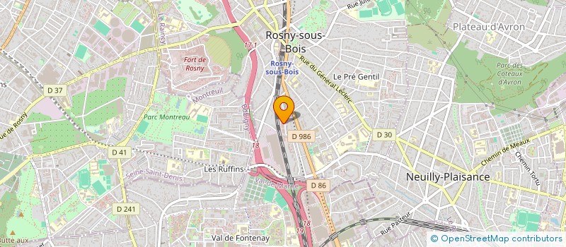 localisation de l'entreprise MADAME ANNE SOPHIE PACHET  ROSNY-SOUS-BOIS