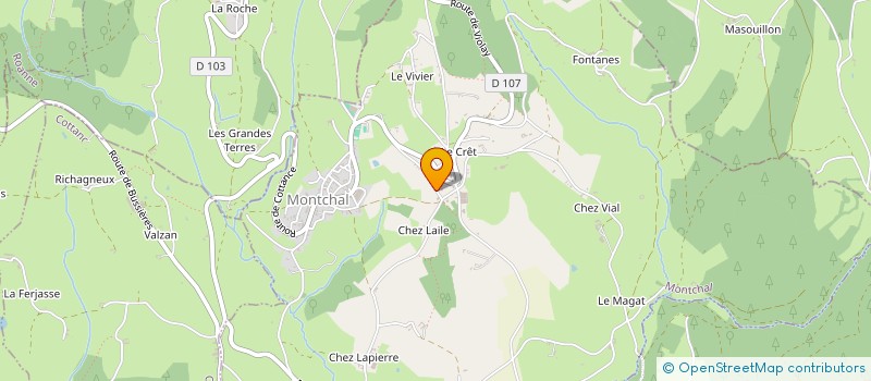 localisation de l'entreprise MADAME ANNE-SOPHIE PARDIGON  MONTCHAL