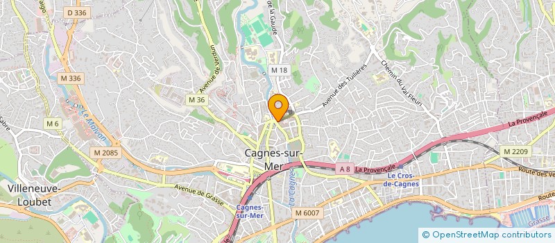 localisation de l'entreprise MADAME ANNE SOPHIE PETSITIS à CAGNES-SUR-MER