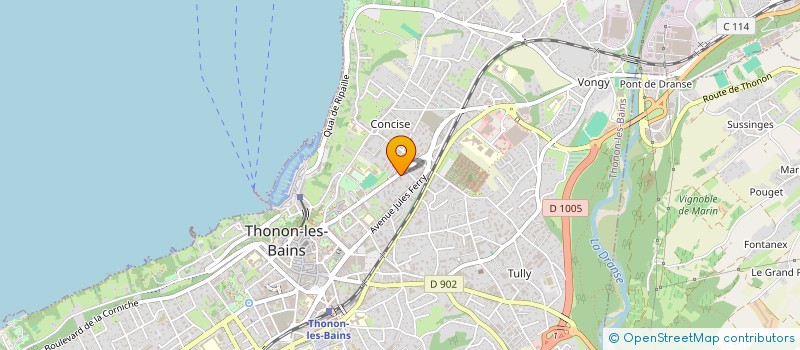 localisation de l'entreprise MADAME ANNE SOPHIE PICCOT à THONON-LES-BAINS