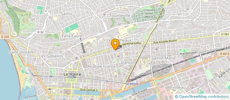 localisation de l'entreprise MADAME ANNE-SOPHIE PICHARD  LE HAVRE