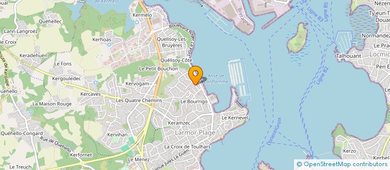 localisation de l'entreprise MADAME ANNE SOPHIE POMEL  LARMOR-PLAGE