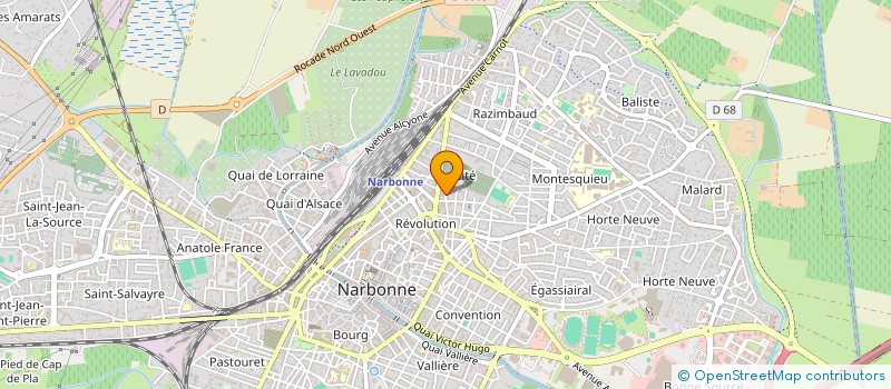 localisation de l'entreprise MADAME ANNE-SOPHIE PRAX  NARBONNE