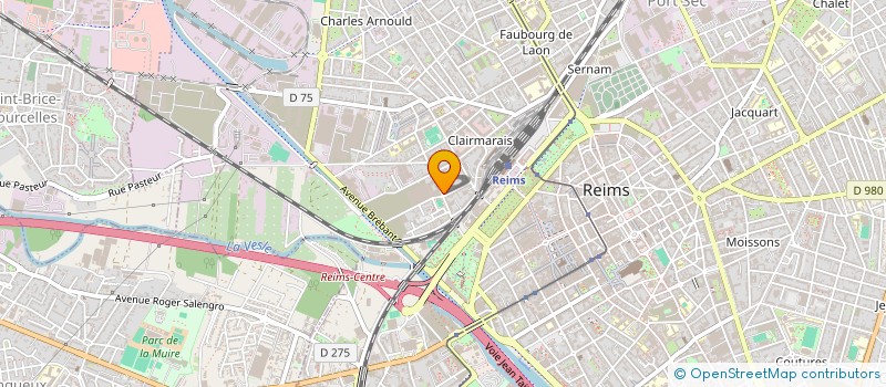 localisation de l'entreprise MADAME ANNE SOPHIE PREVOT  REIMS