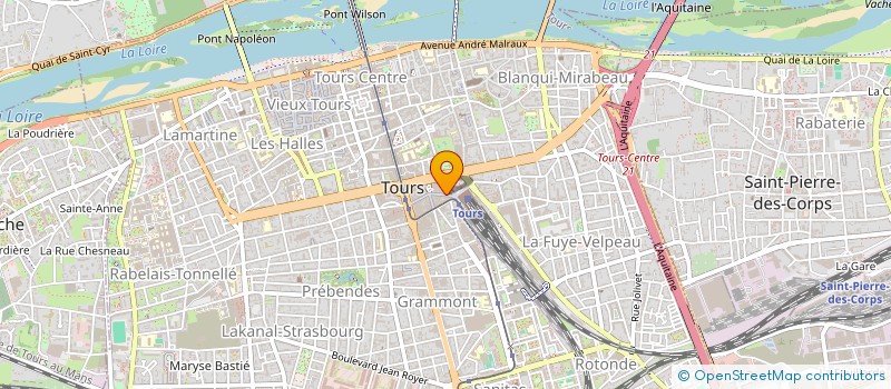 localisation de l'entreprise MADAME ANNE-SOPHIE RABAULT à TOURS