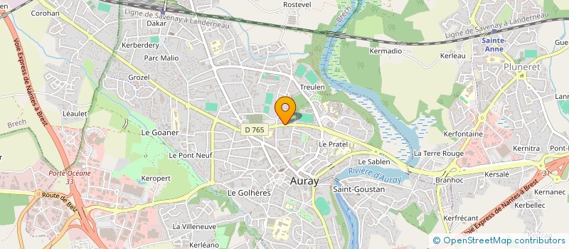 localisation de l'entreprise MADAME ANNE SOPHIE RABOURDIN à AURAY