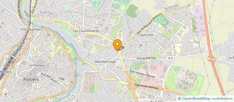 localisation de l'entreprise MADAME ANNE-SOPHIE RATAT  POITIERS