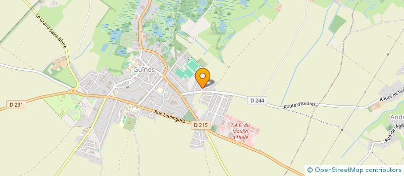 localisation de l'entreprise MADAME ANNE SOPHIE RAULT  GUINES