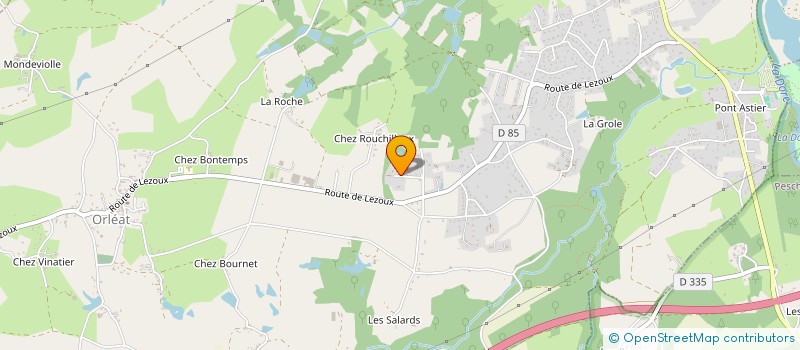 localisation de l'entreprise MADAME ANNE SOPHIE REVERET  ORLEAT