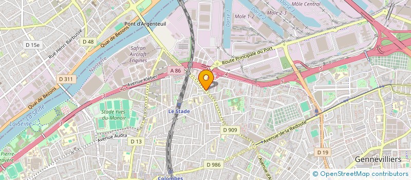 localisation de l'entreprise MADAME ANNE-SOPHIE RIBESOIS  COLOMBES