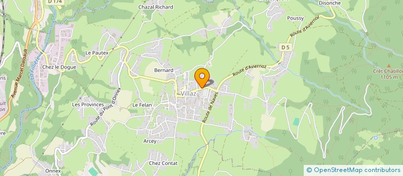 localisation de l'entreprise MADAME ANNE-SOPHIE RIGOT  VILLAZ