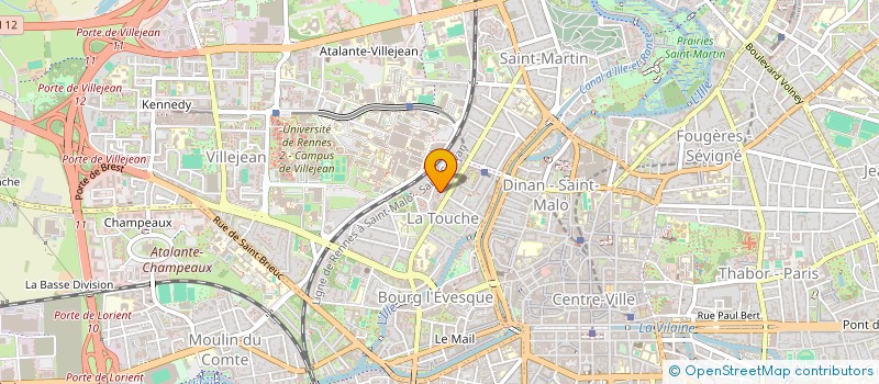 localisation de l'entreprise MADAME ANNE-SOPHIE ROBIC  RENNES