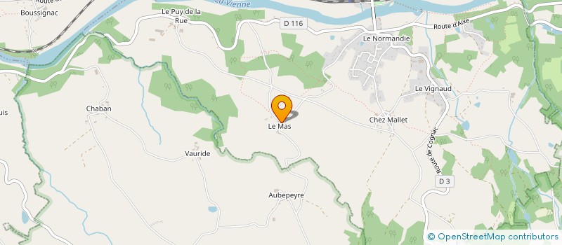 localisation de l'entreprise MADAME ANNE SOPHIE ROINET à SAINT-VICTURNIEN