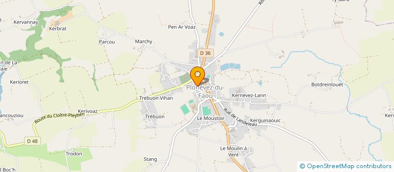 localisation de l'entreprise MADAME ANNE SOPHIE ROLLAND  PLONEVEZ-DU-FAOU