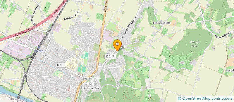 localisation de l'entreprise MADAME ANNE SOPHIE ROMAIN  LIVRON-SUR-DROME