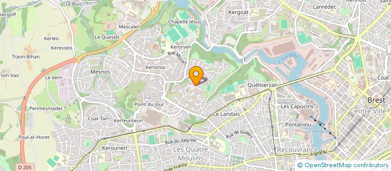 localisation de l'entreprise MADAME ANNE SOPHIE ROUE à BREST