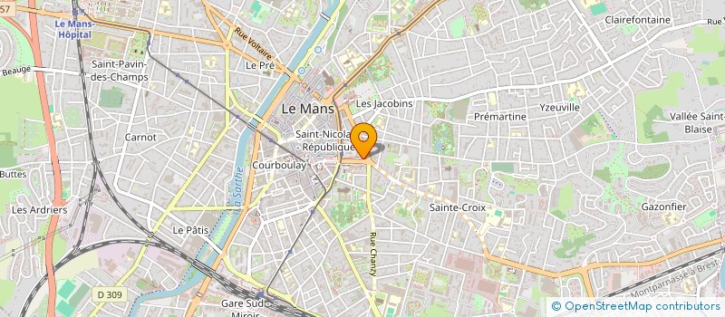 localisation de l'entreprise MADAME ANNE SOPHIE ROUILLON  LE MANS