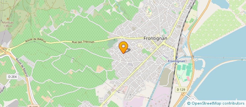 localisation de l'entreprise MADAME ANNE-SOPHIE ROY à FRONTIGNAN