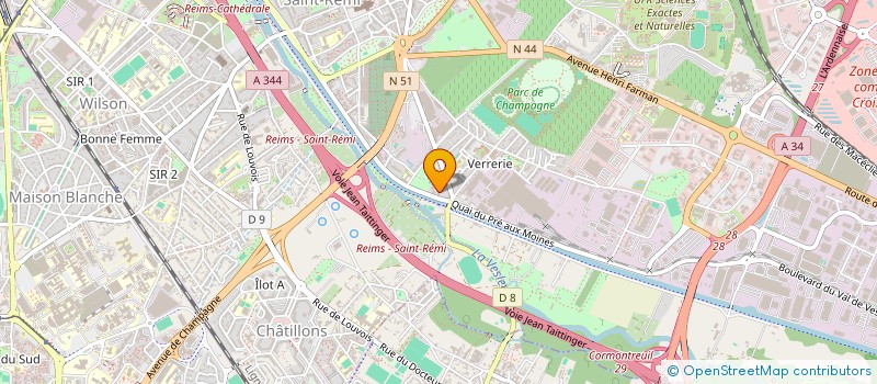 localisation de l'entreprise MADAME ANNE-SOPHIE RYO  REIMS