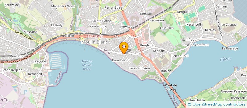 localisation de l'entreprise MADAME ANNE-SOPHIE SAUVAGEOT  LE RELECQ-KERHUON