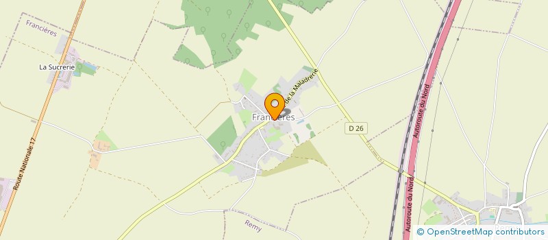 localisation de l'entreprise MADAME ANNE-SOPHIE SEBBE à FRANCIERES