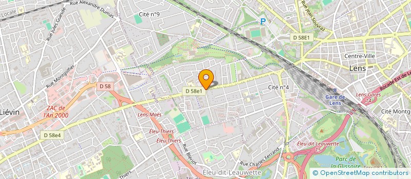 localisation de l'entreprise MADAME ANNE-SOPHIE SEVRETTE  LENS