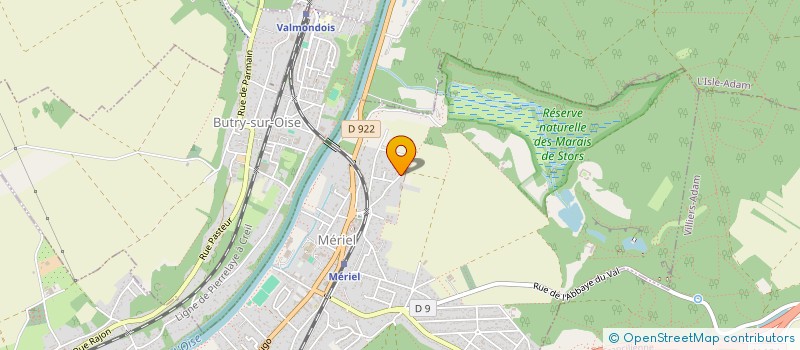 localisation de l'entreprise MADAME ANNE-SOPHIE STARICO  MERIEL