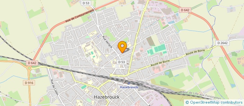 localisation de l'entreprise MADAME ANNE SOPHIE STRILECKI à HAZEBROUCK