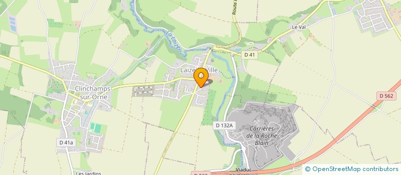 localisation de l'entreprise MADAME ANNE-SOPHIE SYLVIE THIEBOT  LAIZE-CLINCHAMPS