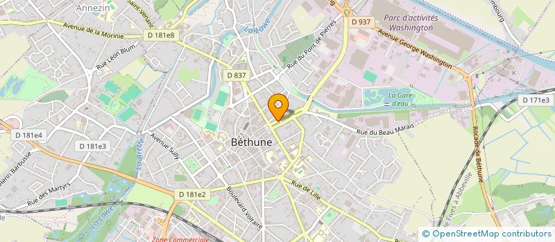 localisation de l'entreprise MADAME ANNE SOPHIE TERRIER  BETHUNE