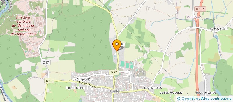 localisation de l'entreprise MADAME ANNE-SOPHIE TESSIAU  LAILLE