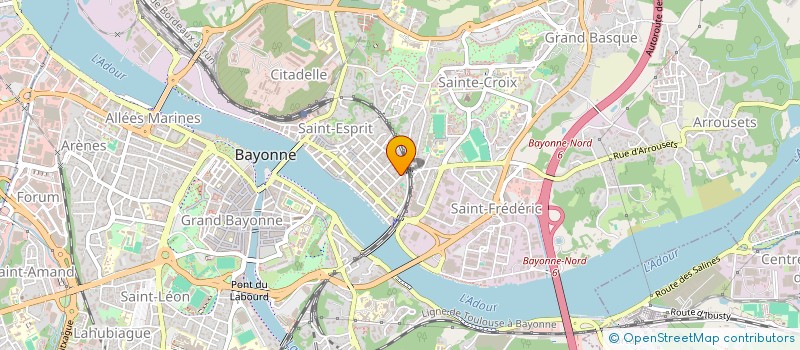 localisation de l'entreprise MADAME ANNE-SOPHIE THIBAULT  BAYONNE