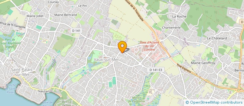 localisation de l'entreprise MADAME ANNE-SOPHIE TOUJOUSE  VAUX-SUR-MER