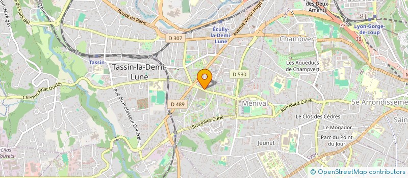 localisation de l'entreprise MADAME ANNE-SOPHIE TOUZOT  TASSIN-LA-DEMI-LUNE