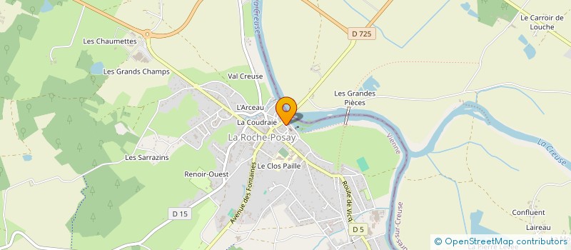 localisation de l'entreprise MADAME ANNE-SOPHIE TRICOCHE  LA ROCHE-POSAY